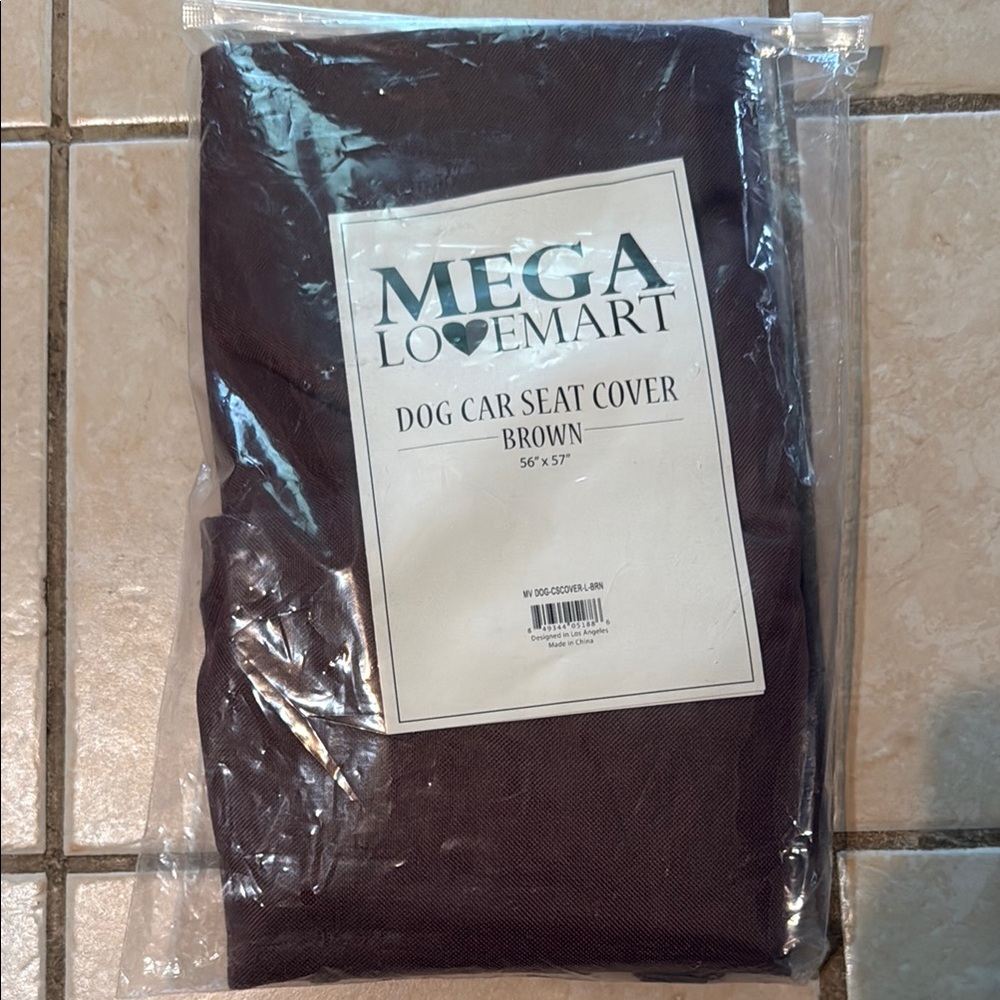 Mega Lovemart Brown Dog Car Seat Cover